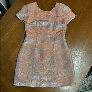 Express Shimmering Pink Mini Dress